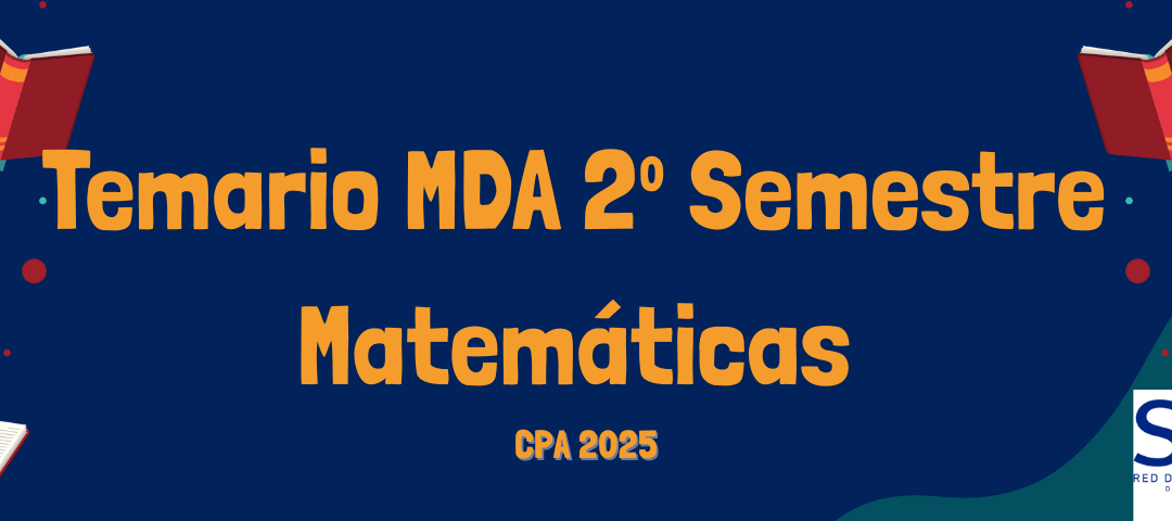 Temario MDA 2º Semestre Matemáticas